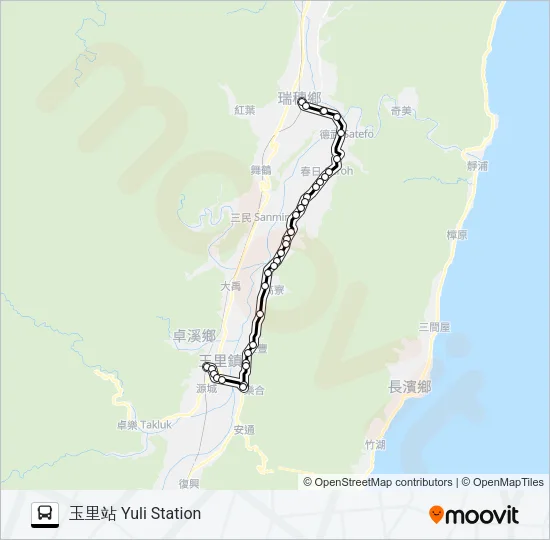 1135 Bus Line Map