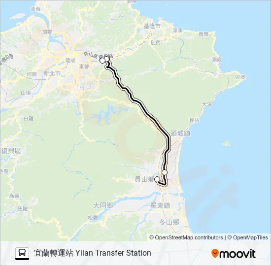 1878C Bus Line Map