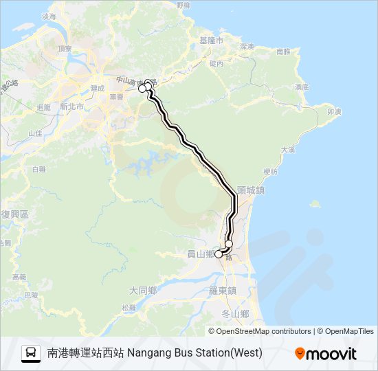 1878C Bus Line Map