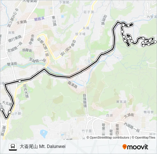 巴士通勤26去程半的線路圖