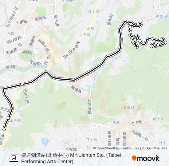 巴士通勤26去程半的線路圖