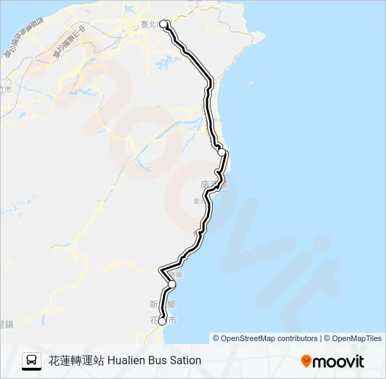 1071A Bus Line Map