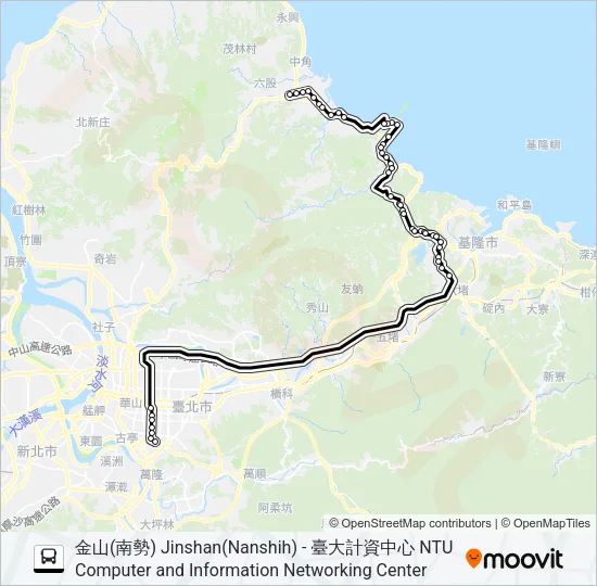 巴士953的線路圖