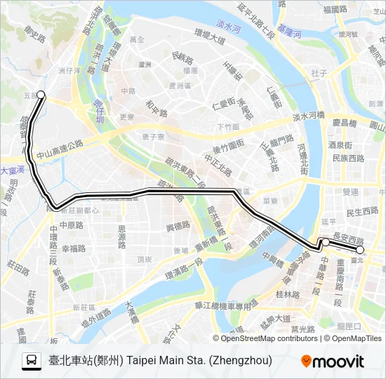 582 Bus Line Map