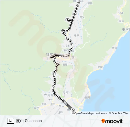 8167A Bus Line Map