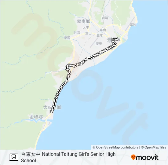 8152A Bus Line Map