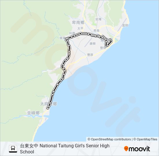 8151A bus Line Map