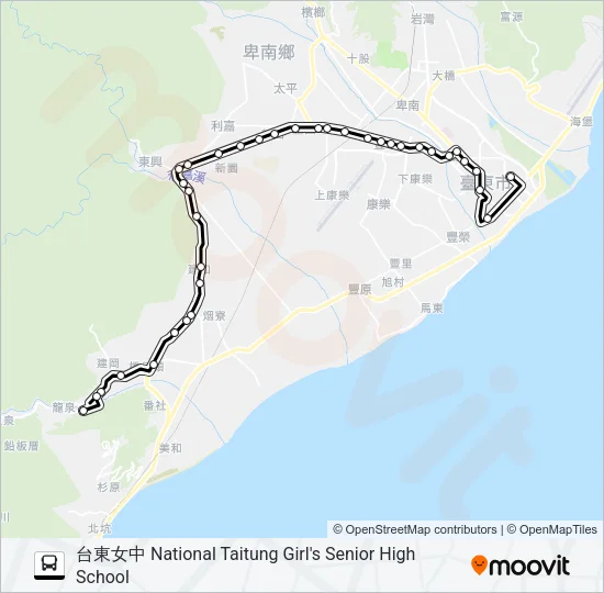 8131A Bus Line Map