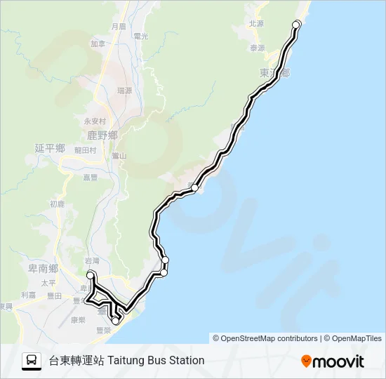 8101D Bus Line Map