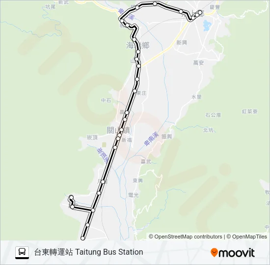 8163A Bus Line Map