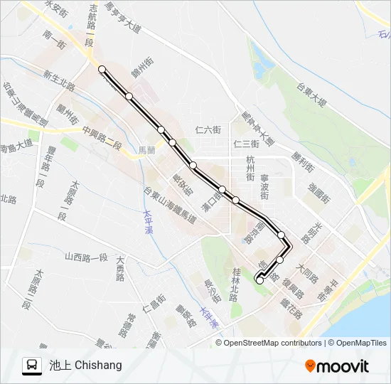 8166 Bus Line Map