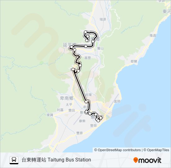 8168A bus Line Map