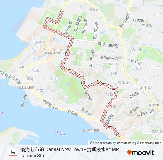 紅53 Bus Line Map