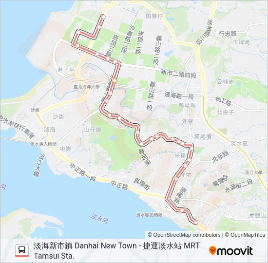 紅53 Bus Line Map