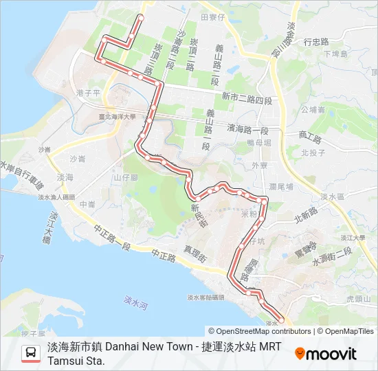 紅53 Bus Line Map