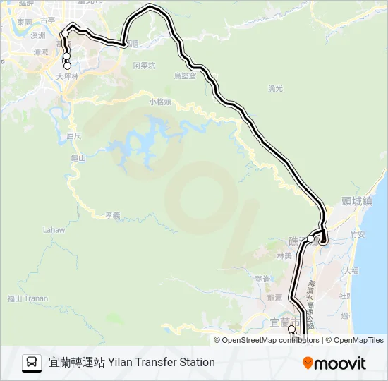 1665 Bus Line Map