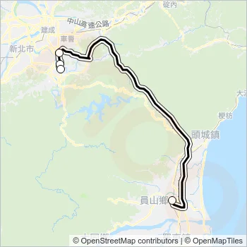 1665A Bus Line Map