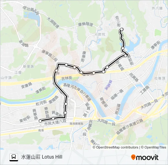 591 Bus Line Map