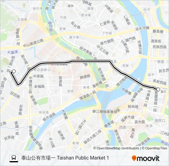 578 Bus Line Map
