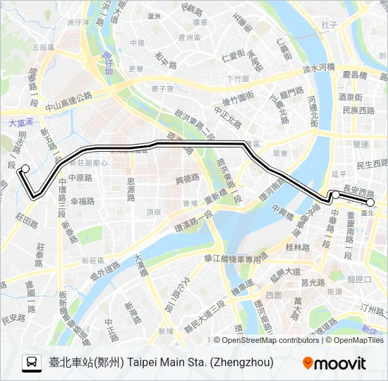 578 Bus Line Map