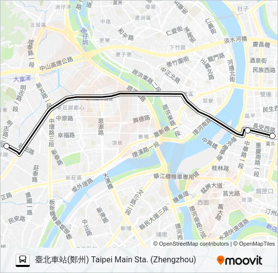 579 Bus Line Map