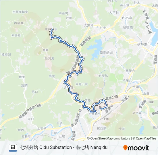 703 Bus Line Map