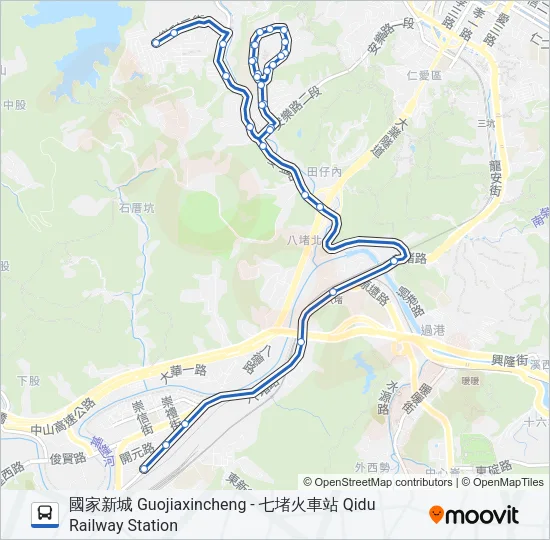 R82 Bus Line Map