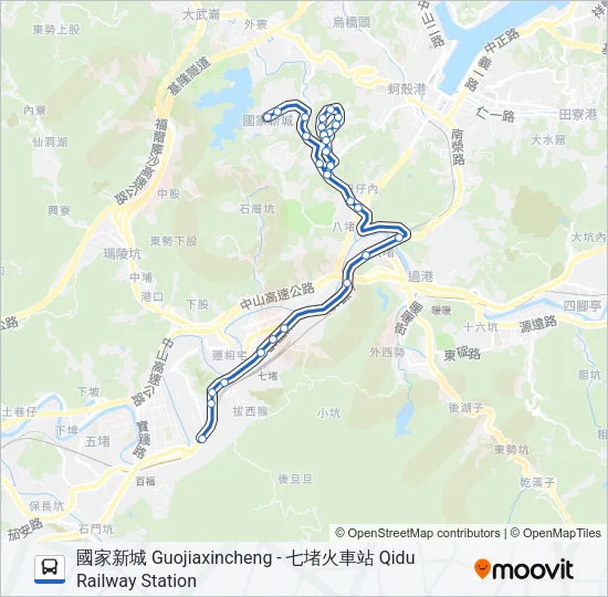 R82 Bus Line Map
