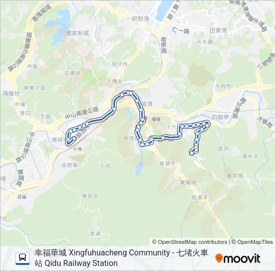 R86 Bus Line Map