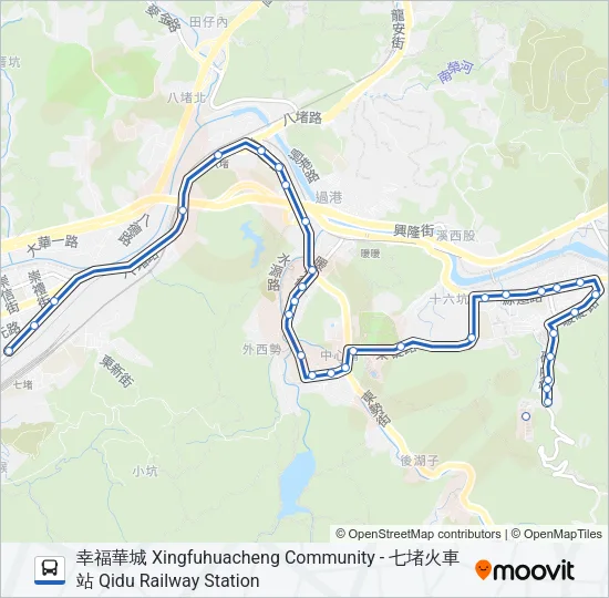 R86 Bus Line Map