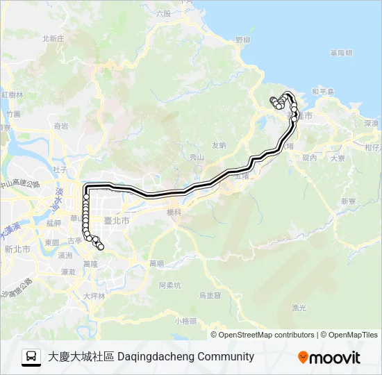 1550B Bus Line Map