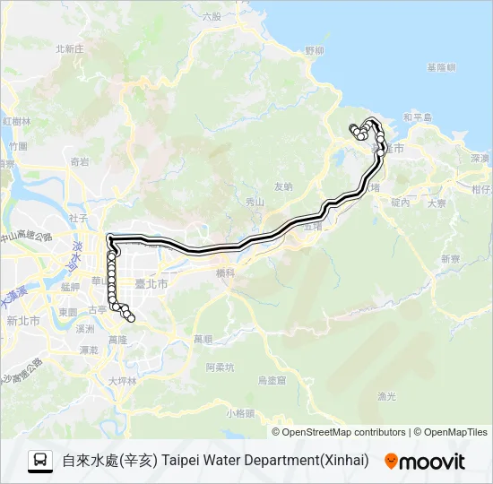 1550B Bus Line Map