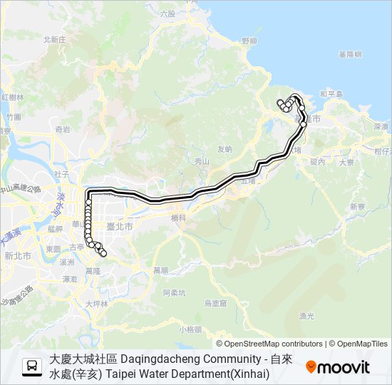 1550B bus Line Map