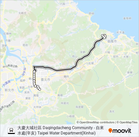 1550C bus Line Map