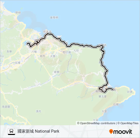 791繞貢寮國家新城 Bus Line Map