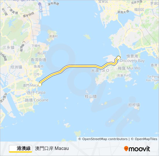 港澳線 bus Line Map