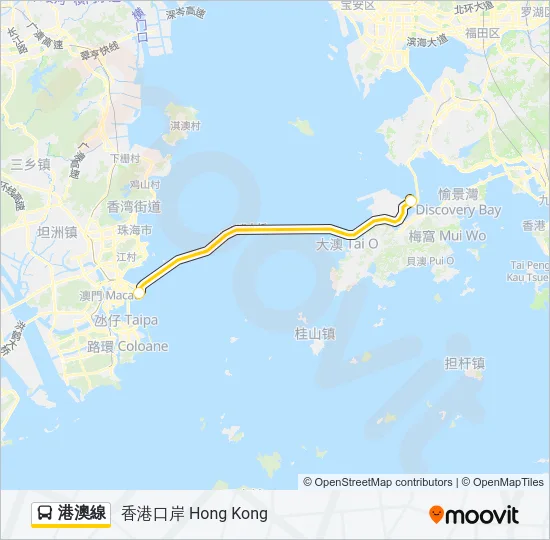 港澳線 Bus Line Map
