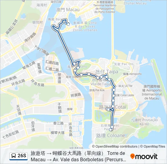 26S Bus Line Map