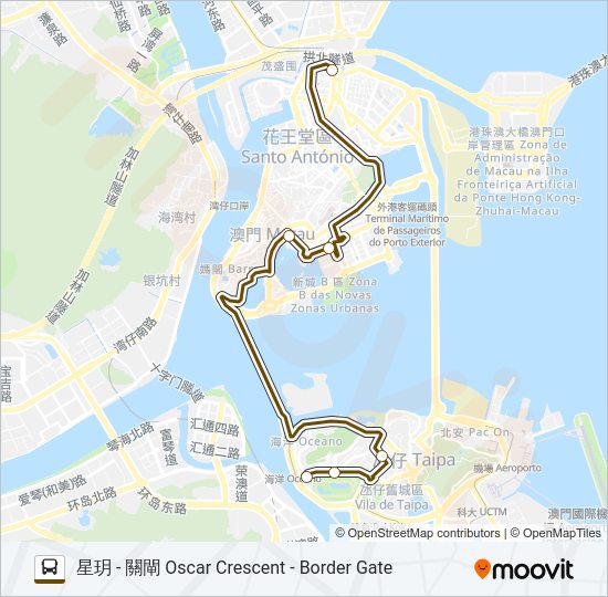 巴士羅斯福 - 2號線 ROOSEVELT - ROUTE 2的線路圖