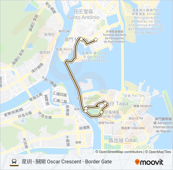 巴士羅斯福 - 2號線 ROOSEVELT - ROUTE 2的線路圖