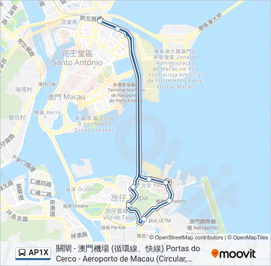 AP1X Bus Line Map