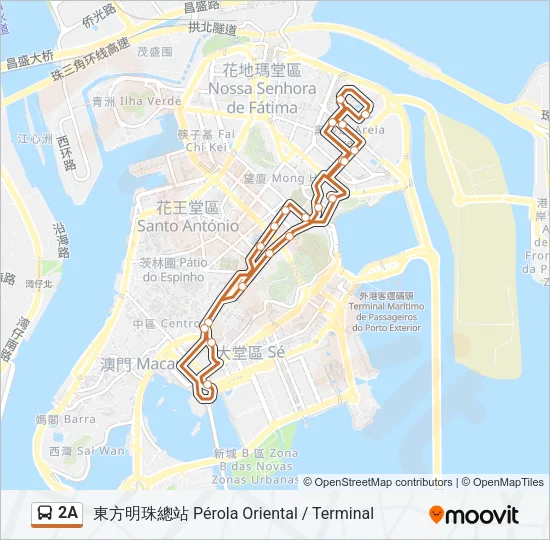 2A Bus Line Map