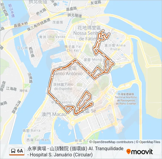 6A Bus Line Map