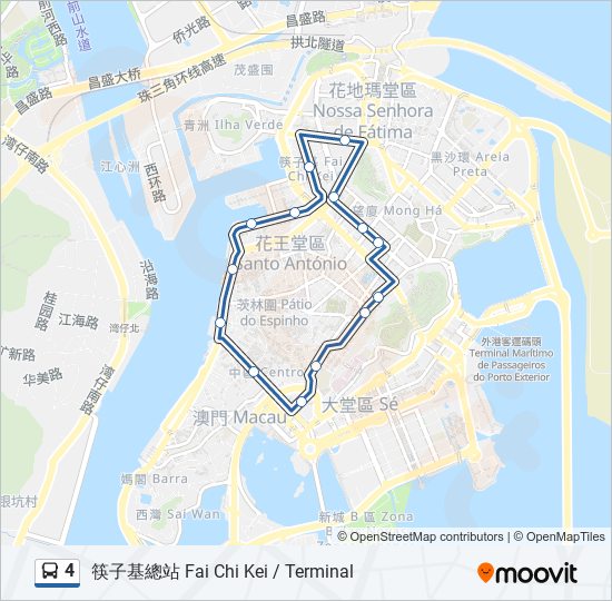 巴士4的線路圖