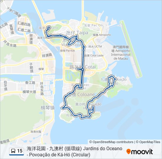 15 bus Line Map