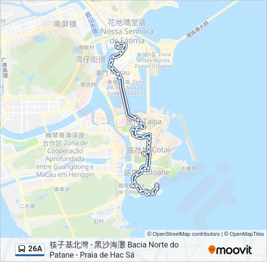 26A Bus Line Map