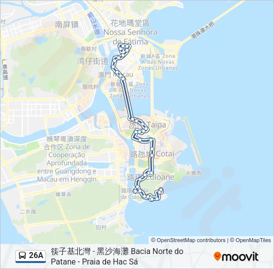 26A Bus Line Map