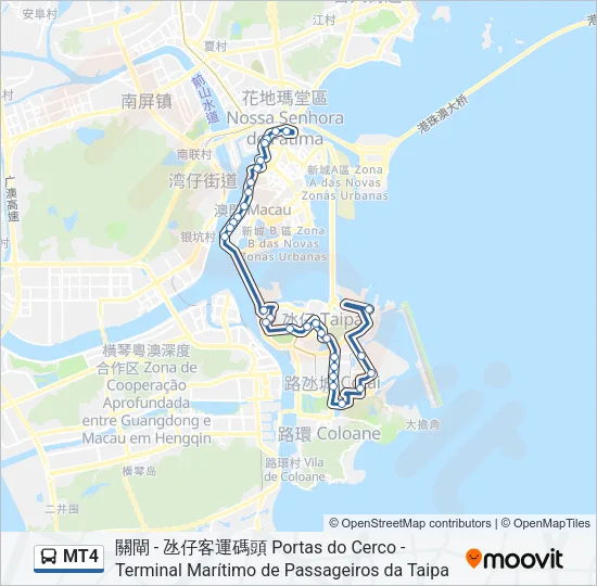 MT4 Bus Line Map