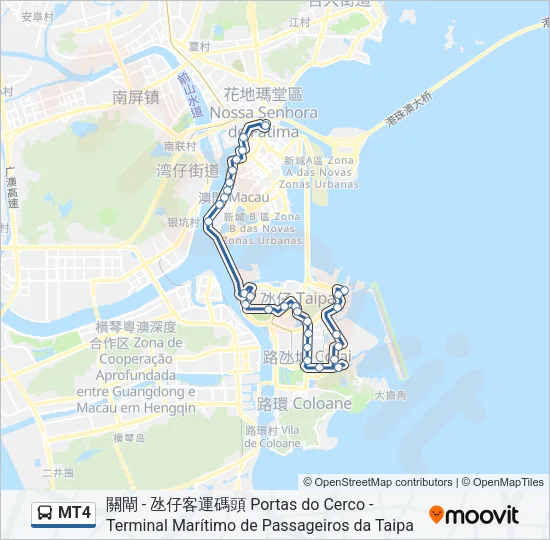 MT4 Bus Line Map