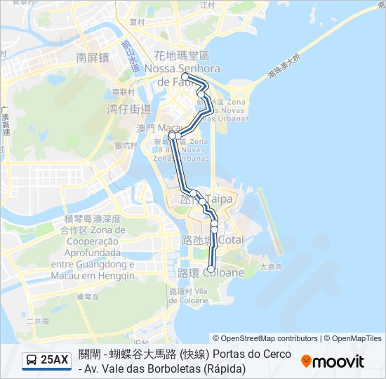 25AX bus Line Map